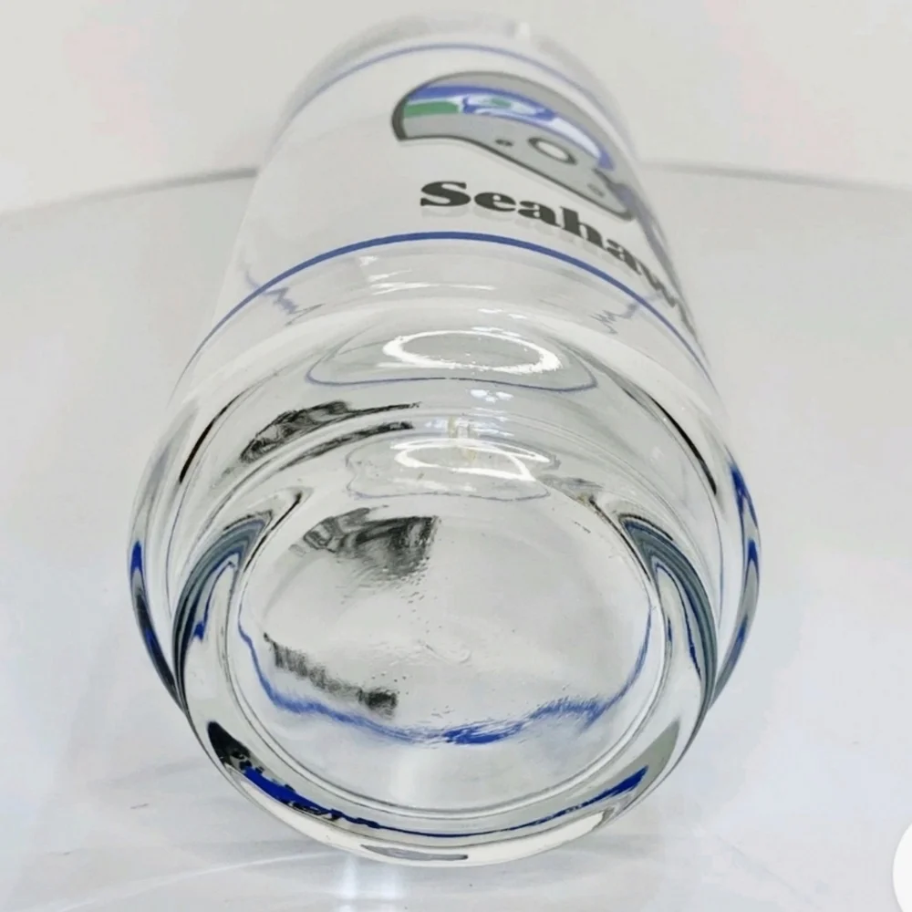 Vintage Seahawks NFL Mobil 16oz Tumbler Glass - Picture 3 of 3